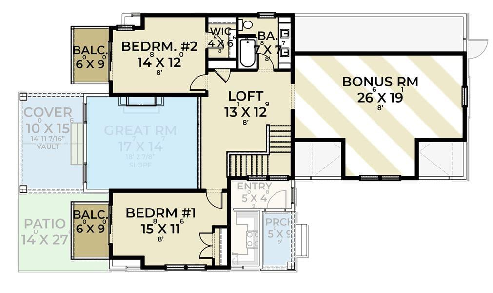 Explore the Versatile Layout with a Bonus Room and Loft Area