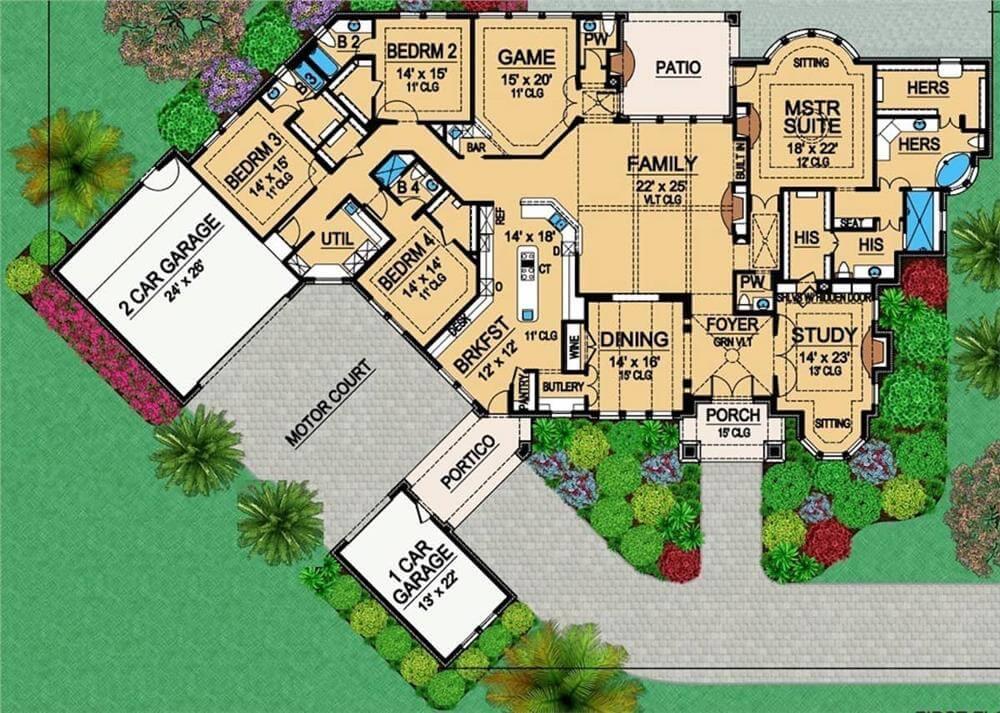 Explore the Spacious Layout with a Game Room and Dual Garages