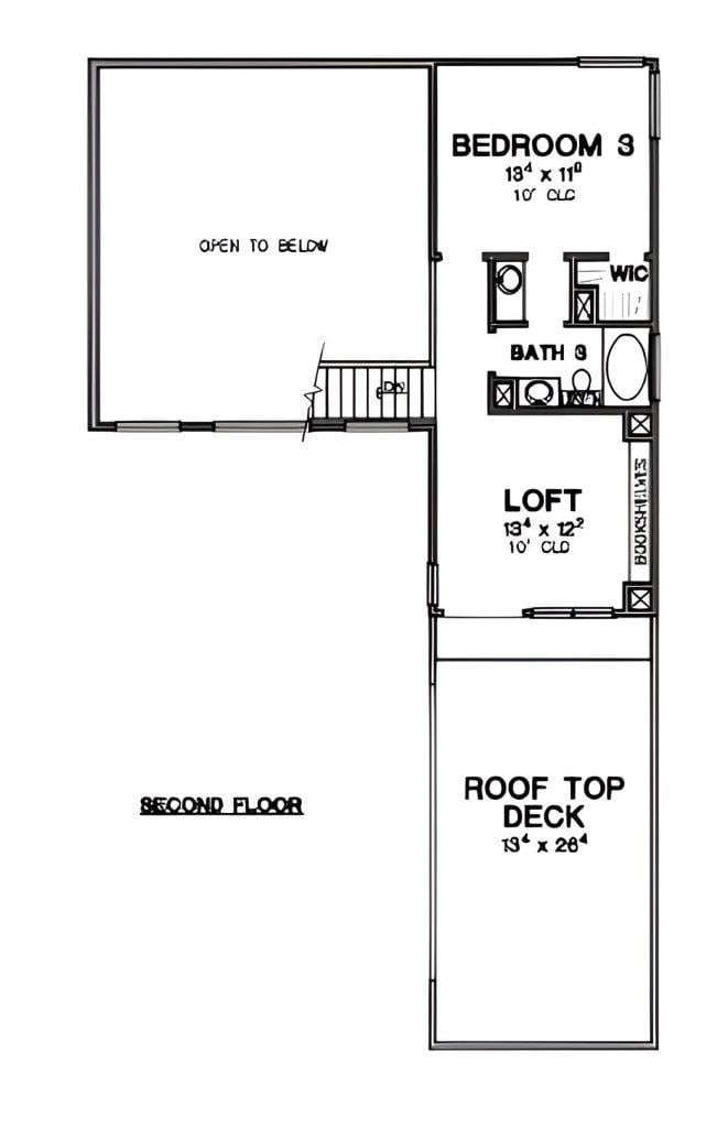 Explore the Spacious Second-Floor Loft Leading to a Rooftop Deck