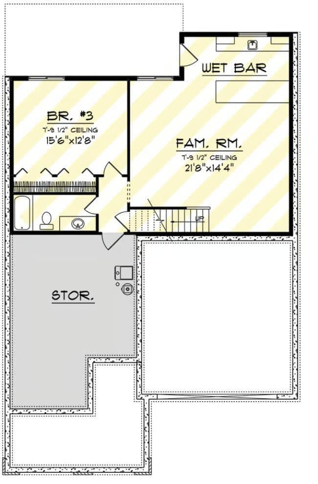 Look at This Spacious Family Room with Wet Bar