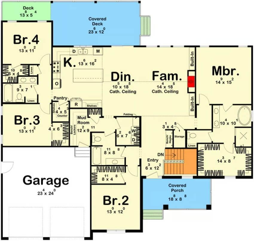 Explore This Thoughtfully Designed Open-Plan Home with a Spacious Family Room