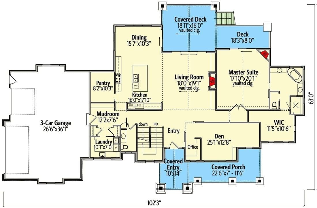 Explore This Spacious Home with a 3-Car Garage and Vaulted Ceilings