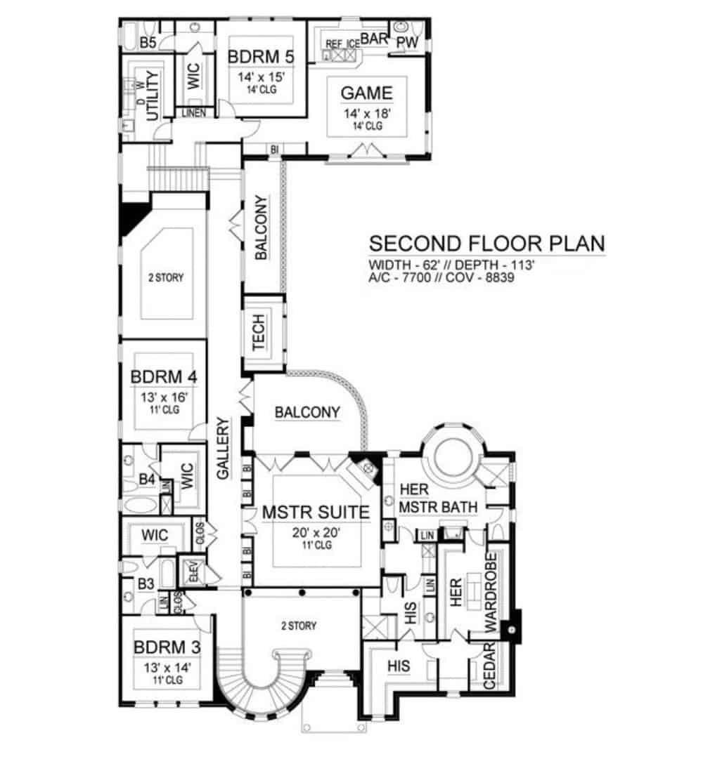 Explore This Expansive Second Floor with a Luxurious Master Suite