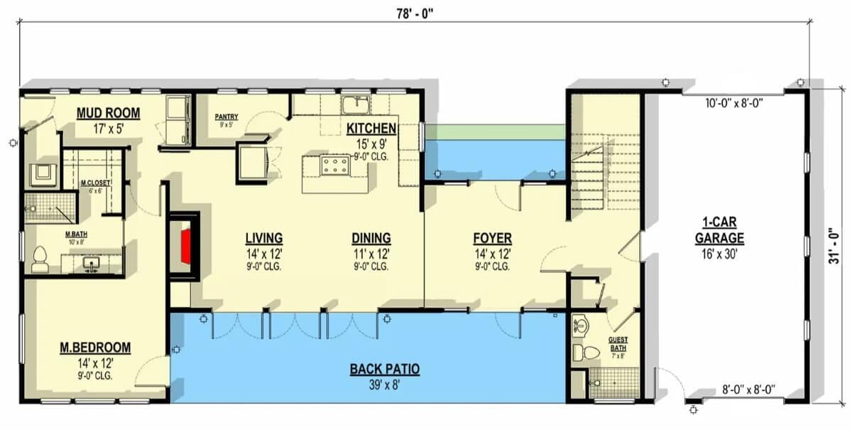 Explore This Cleverly Laid Out Floor Plan with a Spacious Mud Room