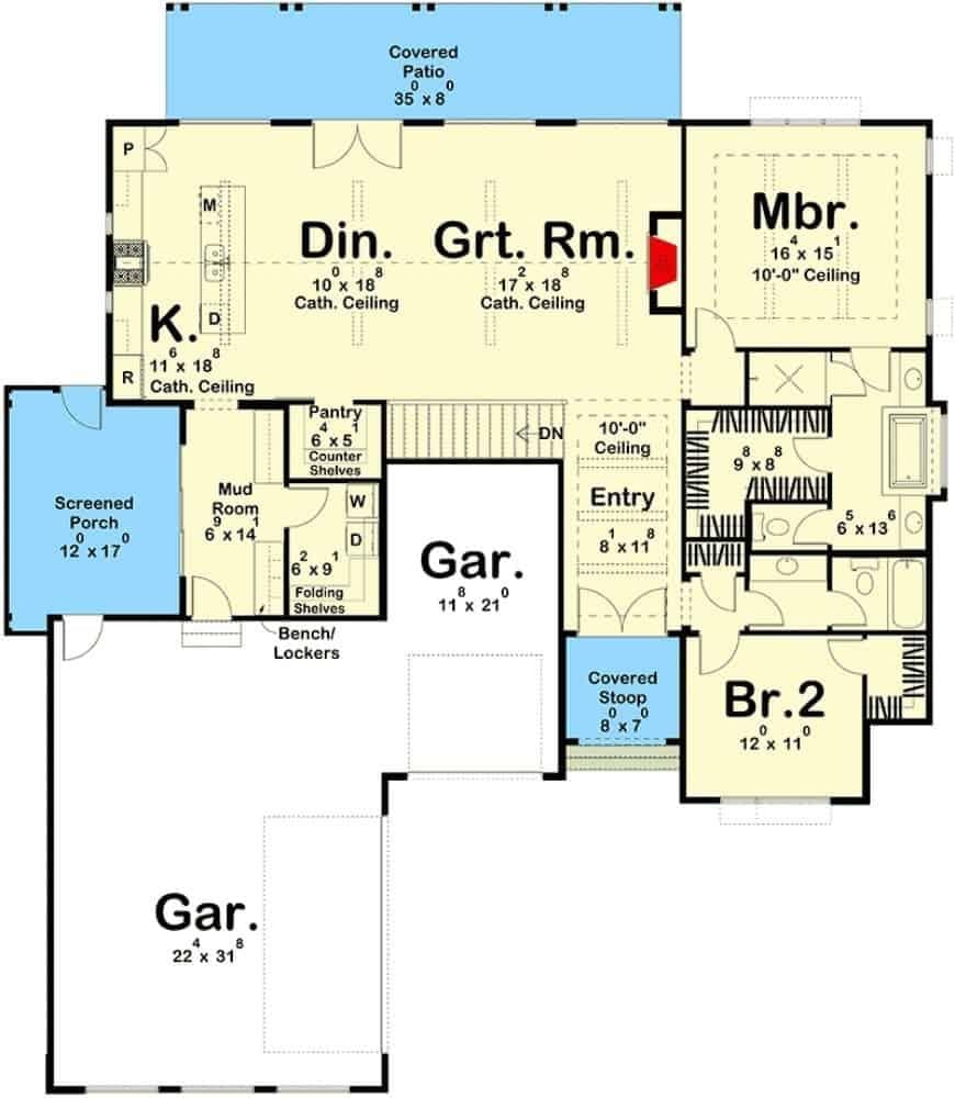 Explore the Spacious Great Room and Covered Patio in This 1,902 Sq. Ft. Layout