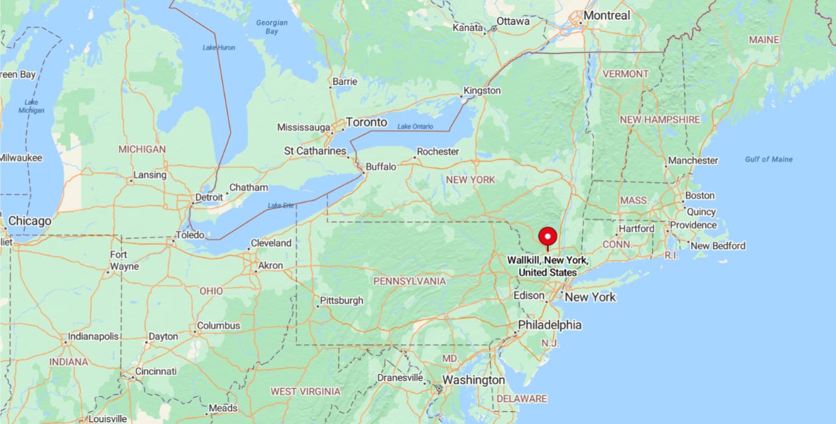 Wallkill, NY, is a rural hamlet in Ulster County, located about 75 miles north of New York City and 20 miles west of the Hudson River.