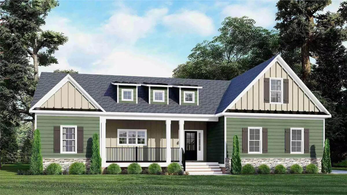 Country-Style 3-Bedroom Newford Home with Bonus Room and Open-Concept Living (Floor Plan)