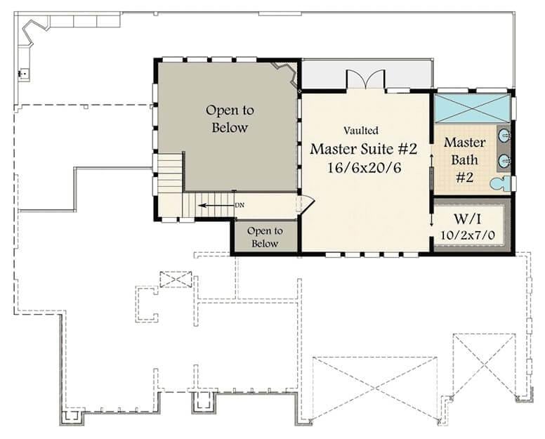 Explore the Spacious Upper Level Master Suite with Vaulted Ceilings