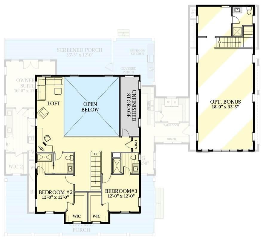 Explore the Loft and Bonus Space in This Floor Plan