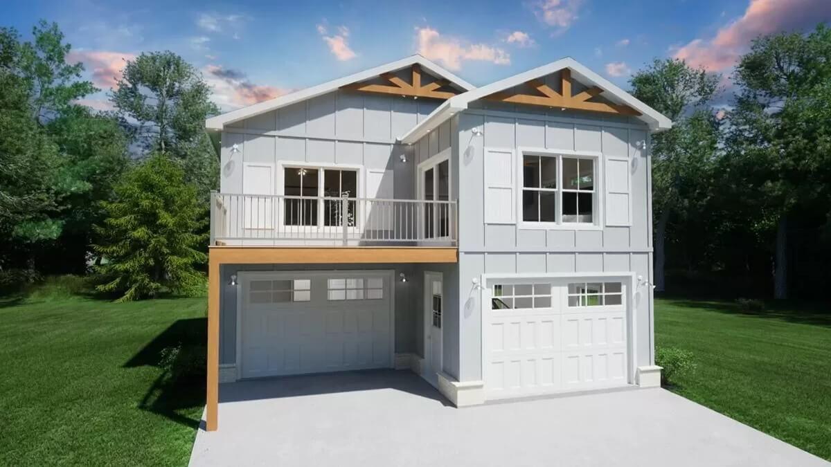 Look at the Charming Gable Accents on This Modern Home Exterior