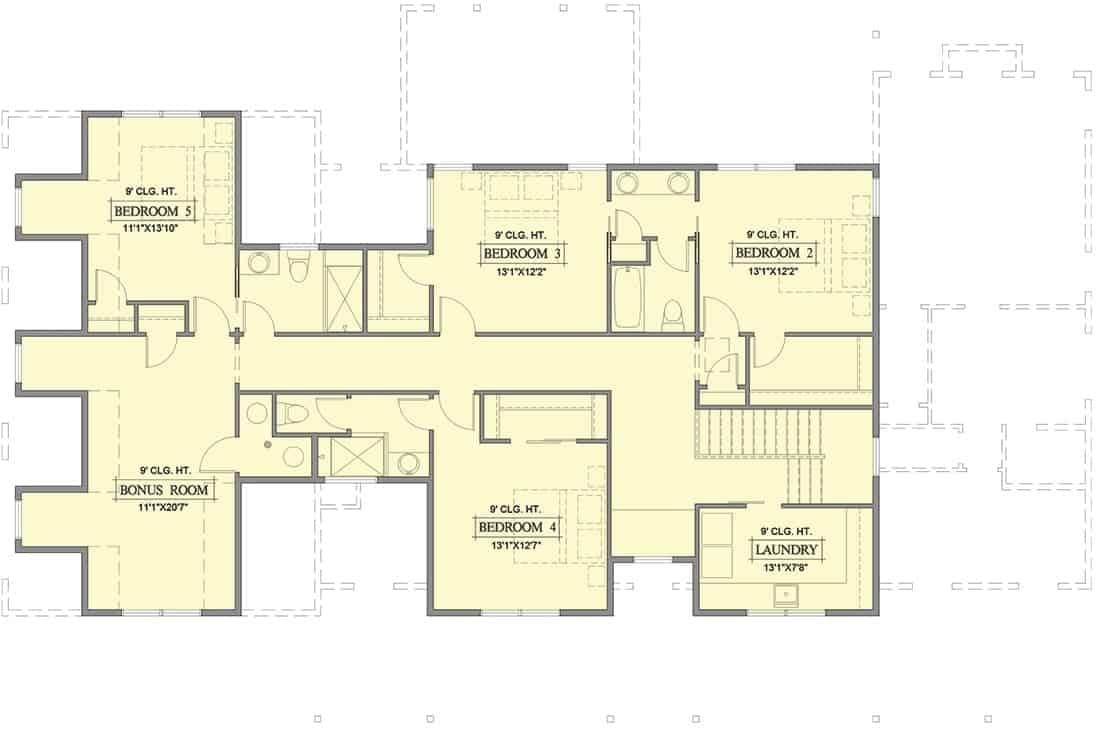 Explore the Spacious Upper Floor with Bonus Room and Laundry Convenience