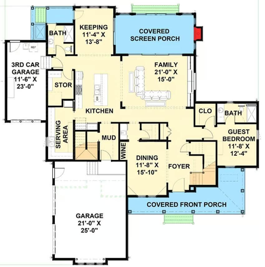 Explore the Thoughtful Layout of This Spacious Floor Plan