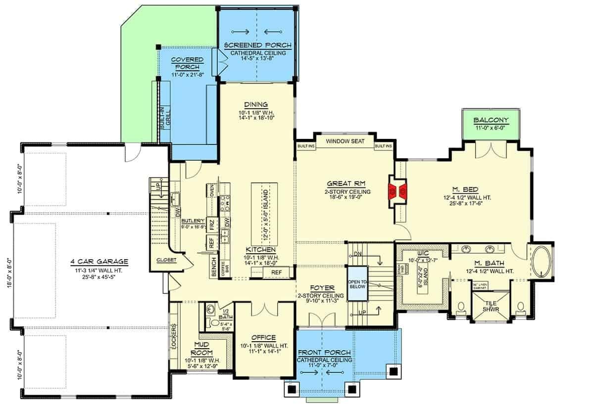 Explore This Spacious Floor Plan with a Huge 4-Car Garage