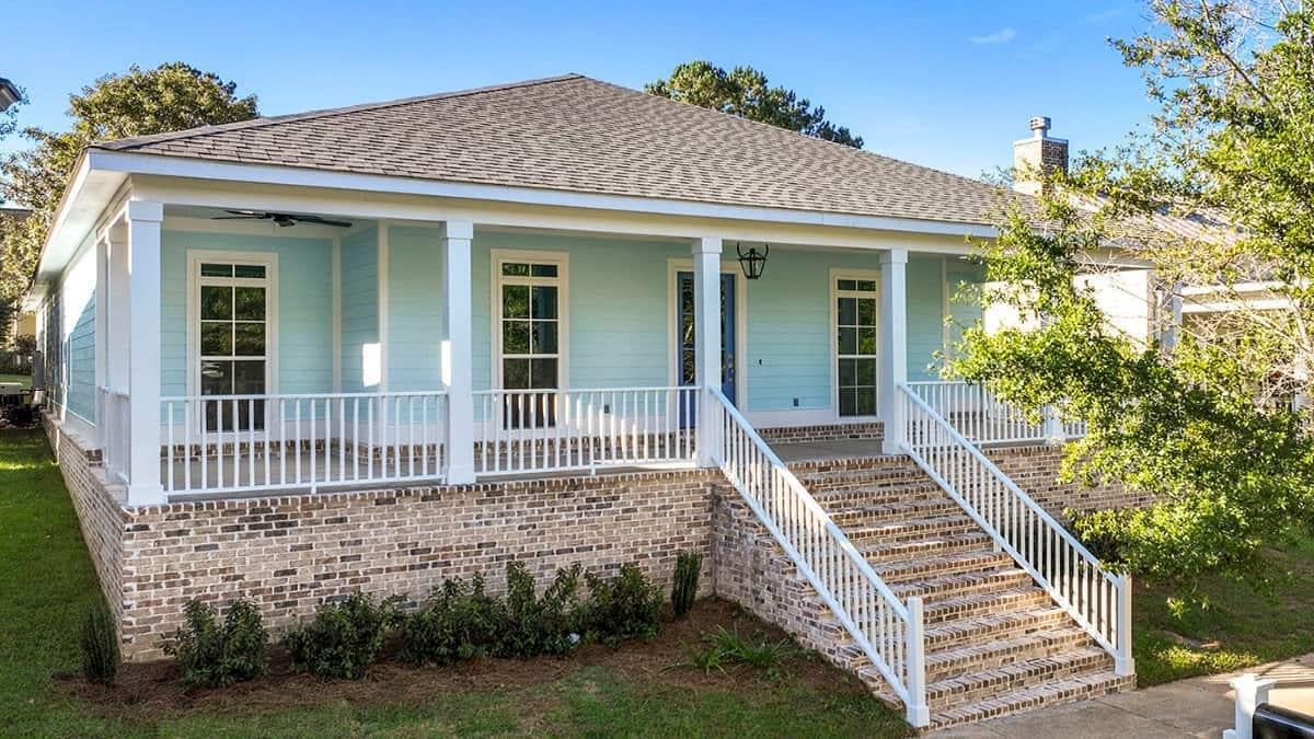 Charming Southern Home with Wraparound Porch and Brick Foundation