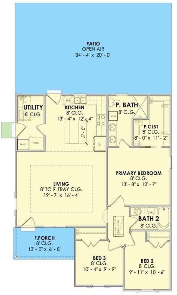 Exploring the Efficient Layout of This Three-Bedroom Home