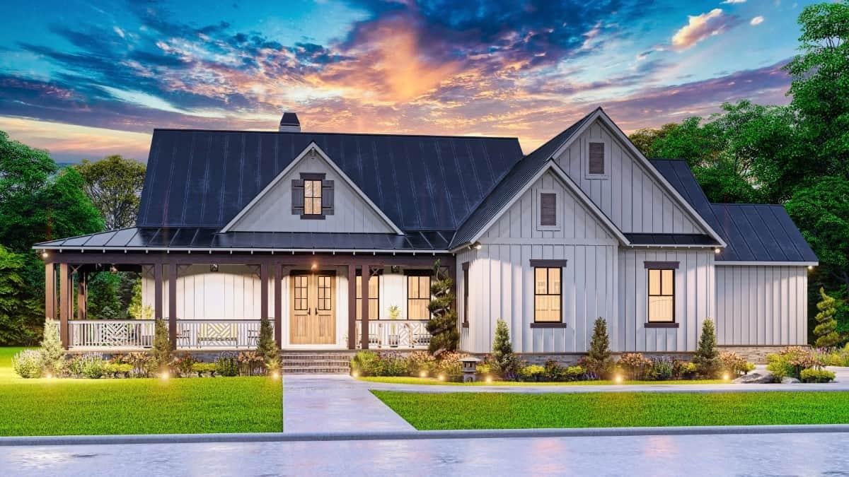 Charming Farmhouse with an Inviting Wraparound Porch