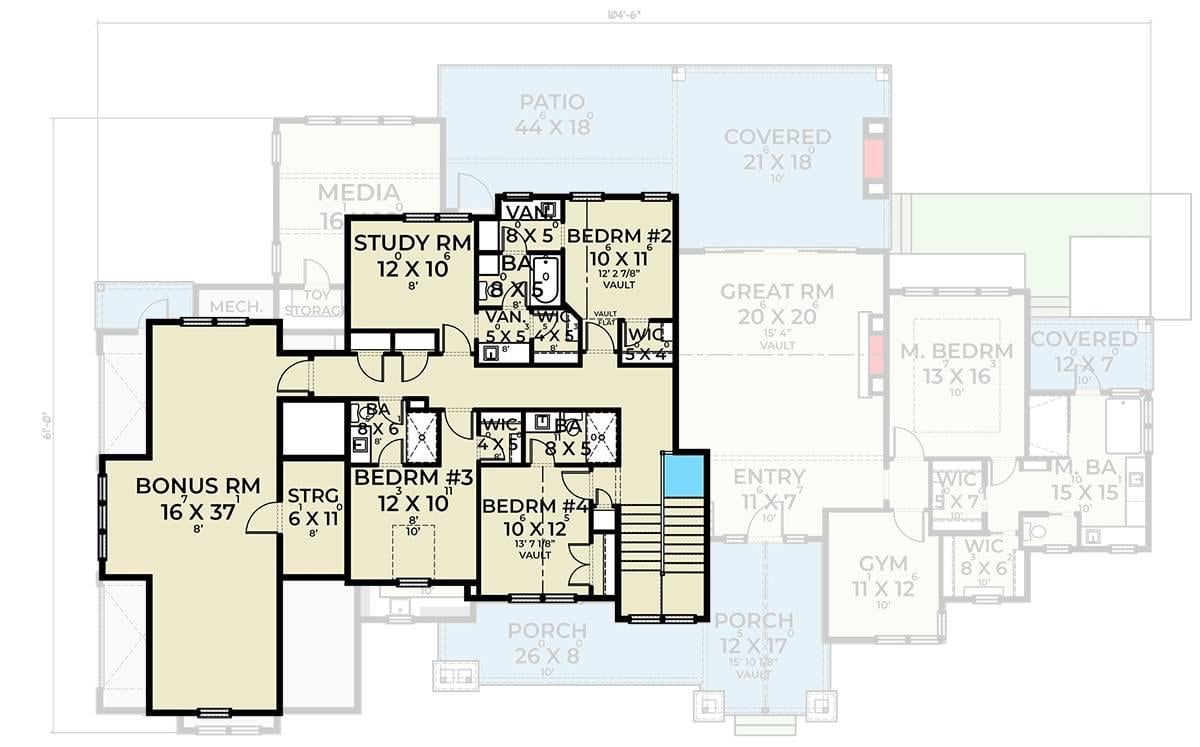 Explore the Spacious Bonus Room Layout in This Floor Plan