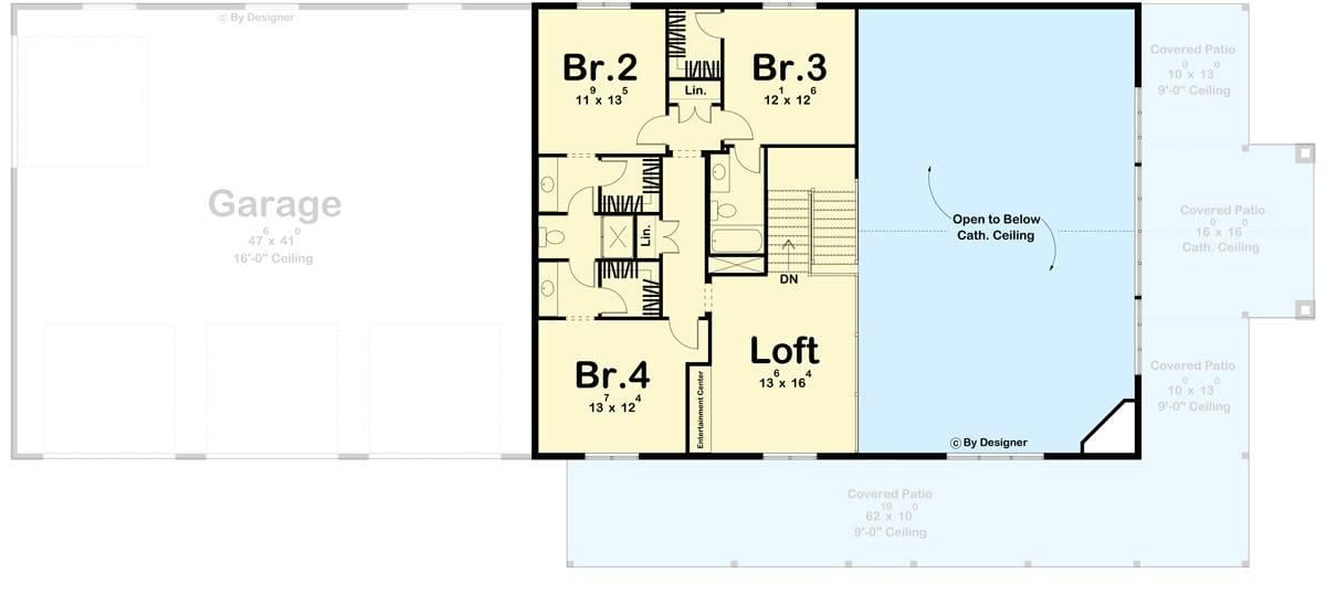 Explore the Versatile Loft and Spacious Bedrooms in This Floor Plan