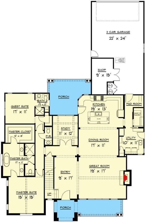 Step Inside This Single-Level Home with Expansive Great Room