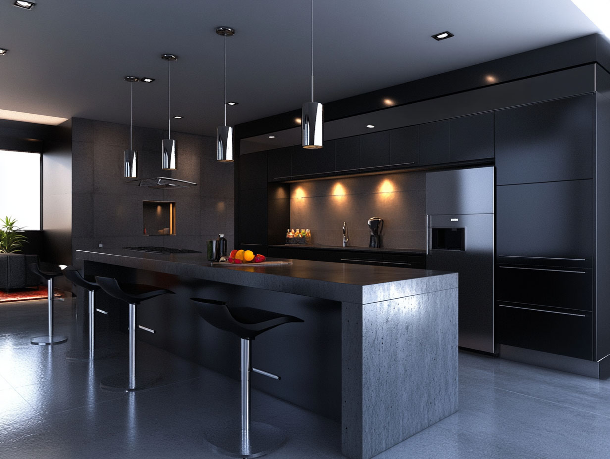Python Black Kitchen Dare to Go Dark—15 Stunning Black Kitchens You’ll Want to Copy – Home ...