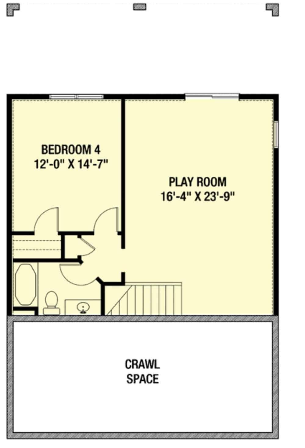 Explore the Versatile Play Room and Additional Bedroom Layout