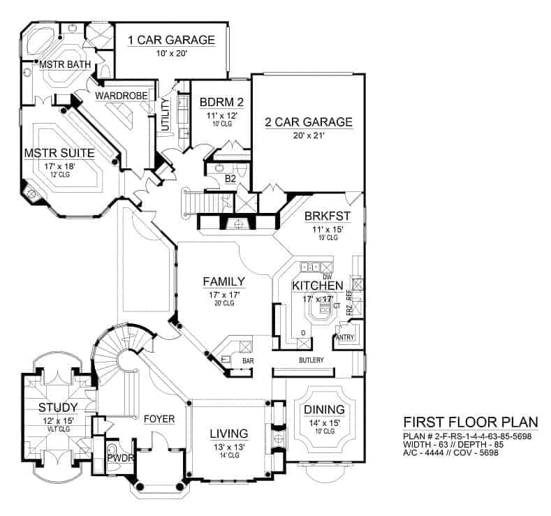 Explore the Flow of This Expansive 4,444 Sq. Ft. Home Design