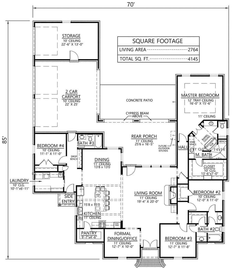 Explore This Spacious Floor Plan with a Welcoming Rear Porch