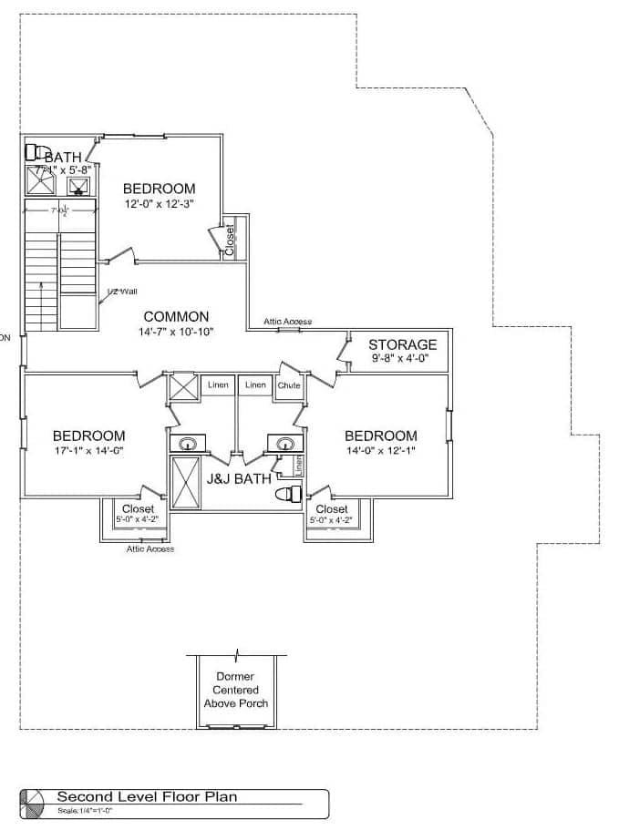 Explore the Thoughtful Layout of This Second-Level Floor Plan