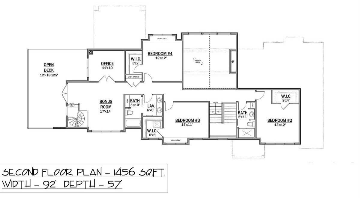 Explore This Thoughtfully Designed Second Floor with Bonus Room and Office