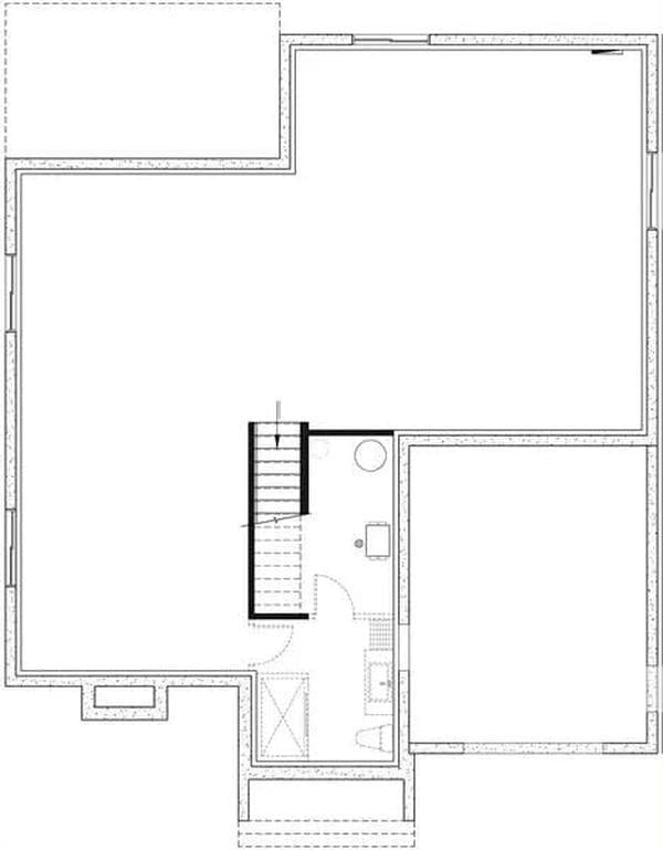 Exploring the Basement Layout with Smart Staircase Placement