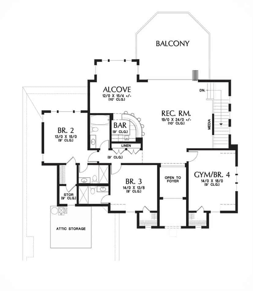 Explore the Entertainment Hub with a Spacious Rec Room