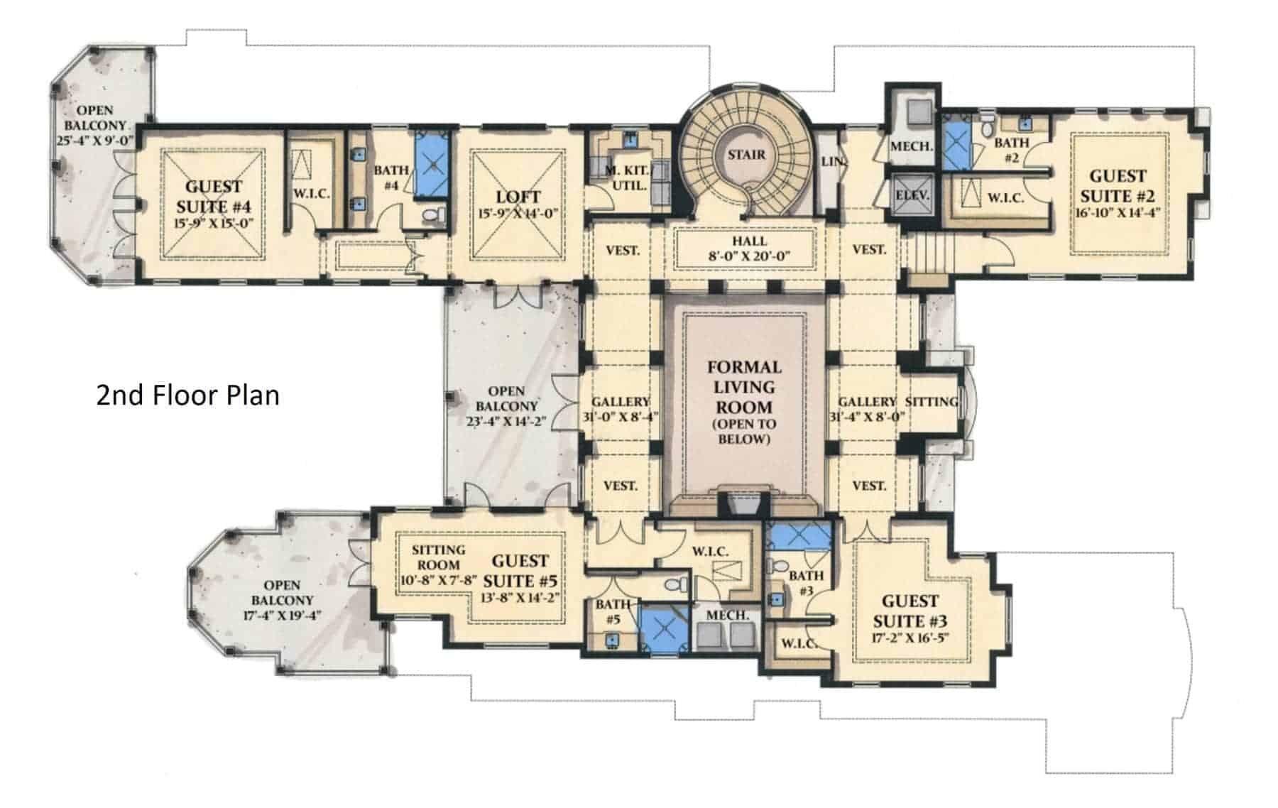 Explore the Spacious Layout of This Second Floor Plan