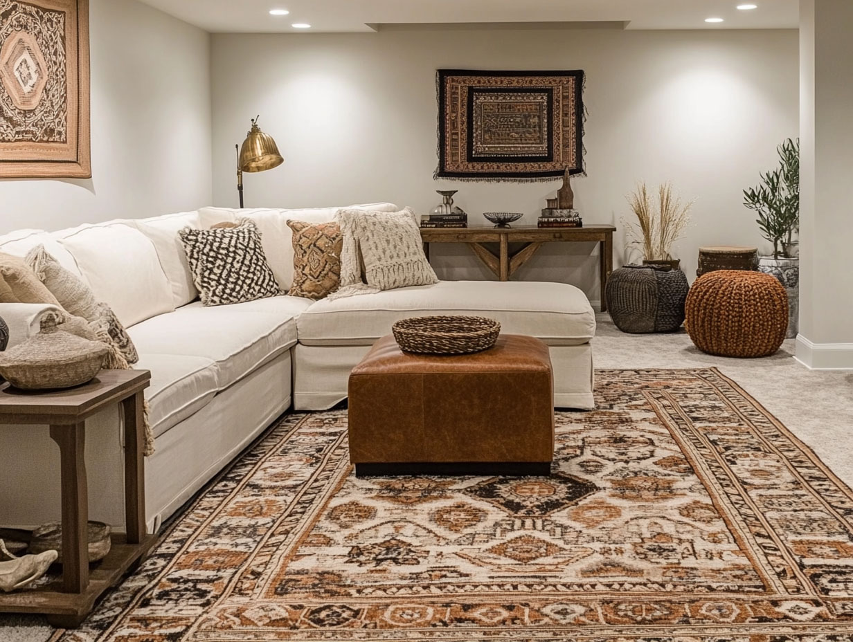 No More Cold Floors! 15 Carpet Ideas That Transform Your Basement ...