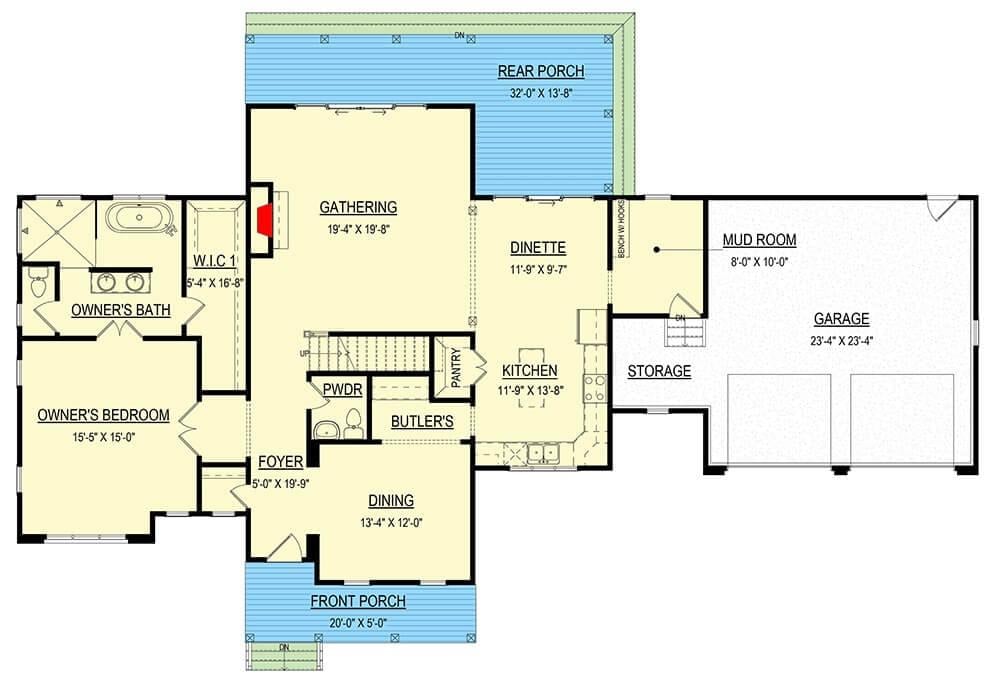 Explore This Thoughtfully Designed Floor Plan with a Spacious Gathering Area