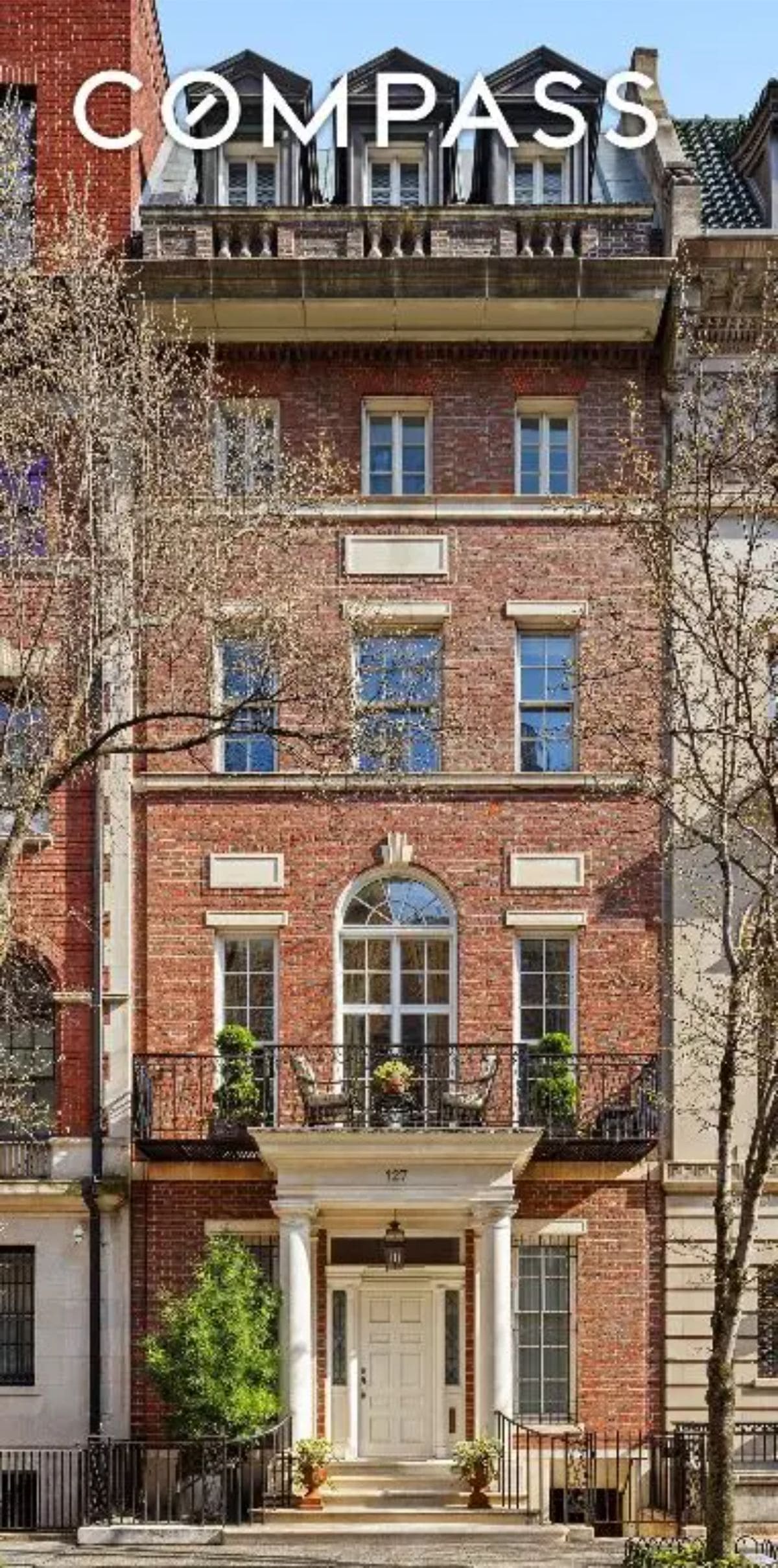 This $28,000,000 6-bedroom, 8-bathroom mansion on East 73rd Street spans 9,800 sq. ft. and was designed by Stanford White in 1904.