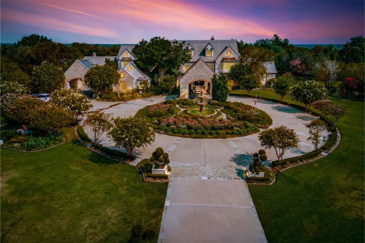 This $15,900,000 French-style estate, Villa Maria Ranch, spans 681 acres and features a 13,157 sq. ft. residence with 6 bedrooms and 9 bathrooms.