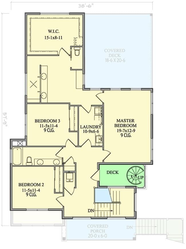 Explore This Thoughtfully Designed Floorplan with a Spacious Master Suite