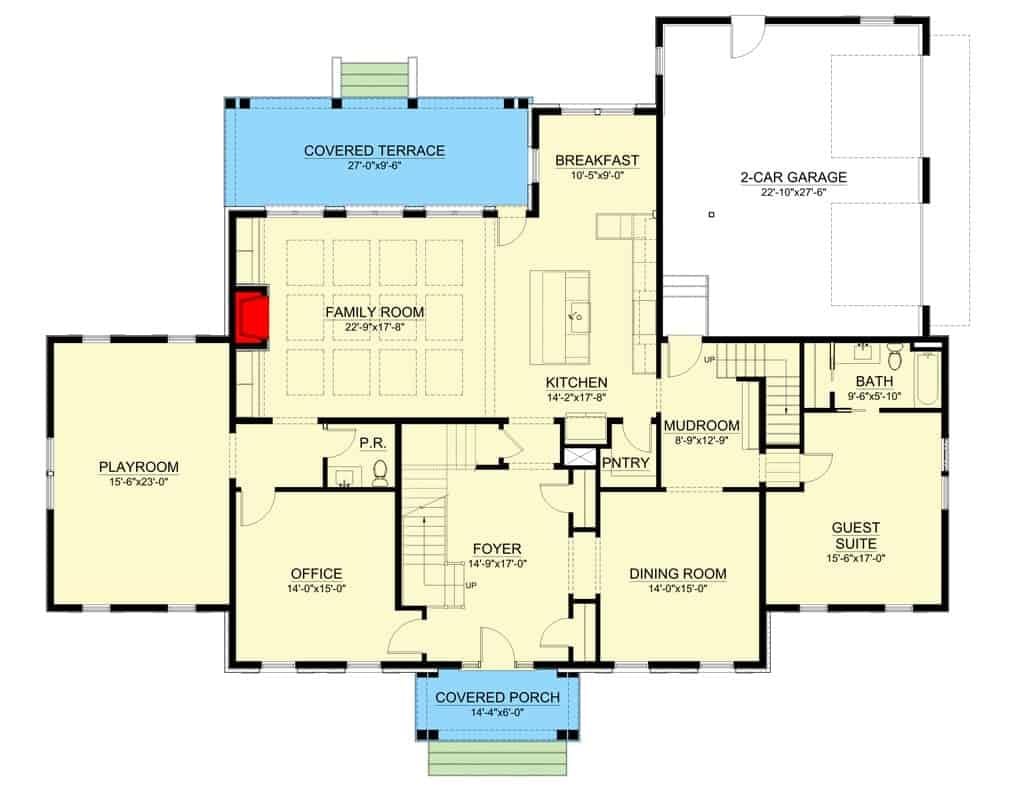 Explore This Spacious Floorplan with a Handy Mudroom and Guest Suite