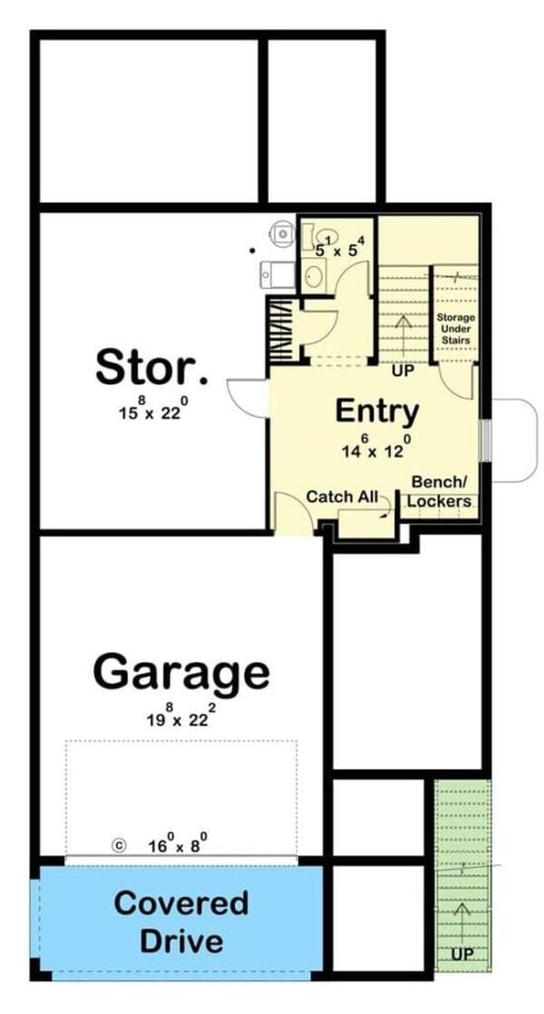 Practical Lower Level Layout with Generous Storage Space