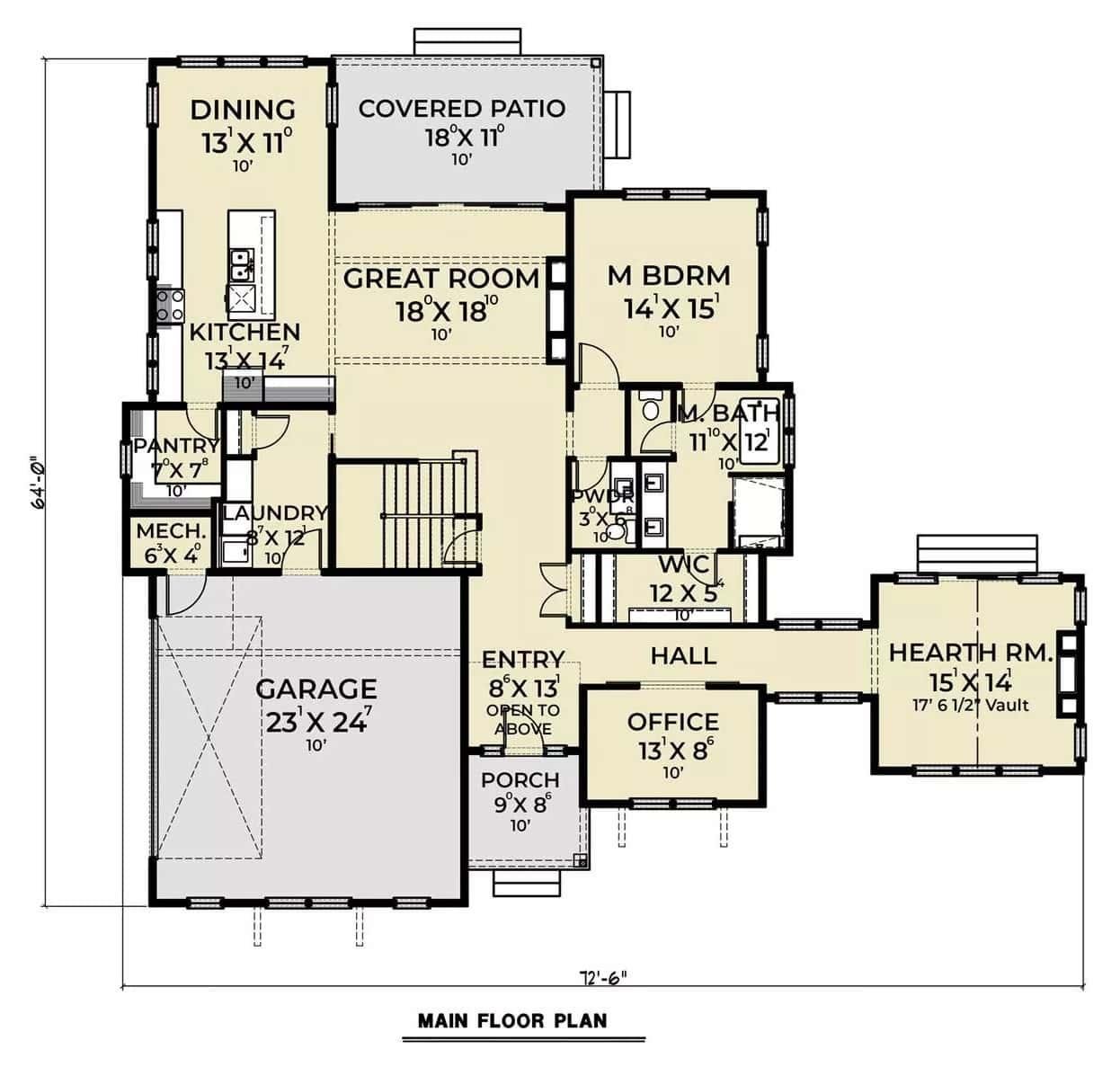 Explore This Spacious Floor Plan with a Hearth Room and Covered Patio