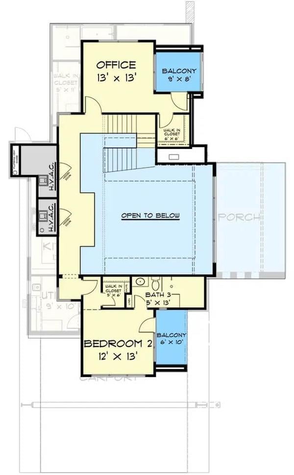 Explore the Upper Floor with Office and Dual Balconies
