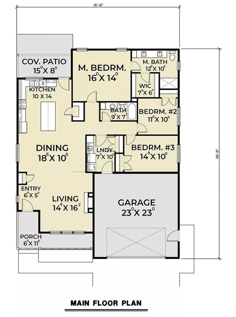 Explore This Thoughtfully Designed Main Floor Plan with Spacious Garage