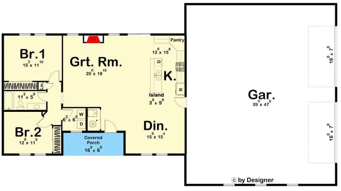 Explore This Functional Layout with a Spacious Garage