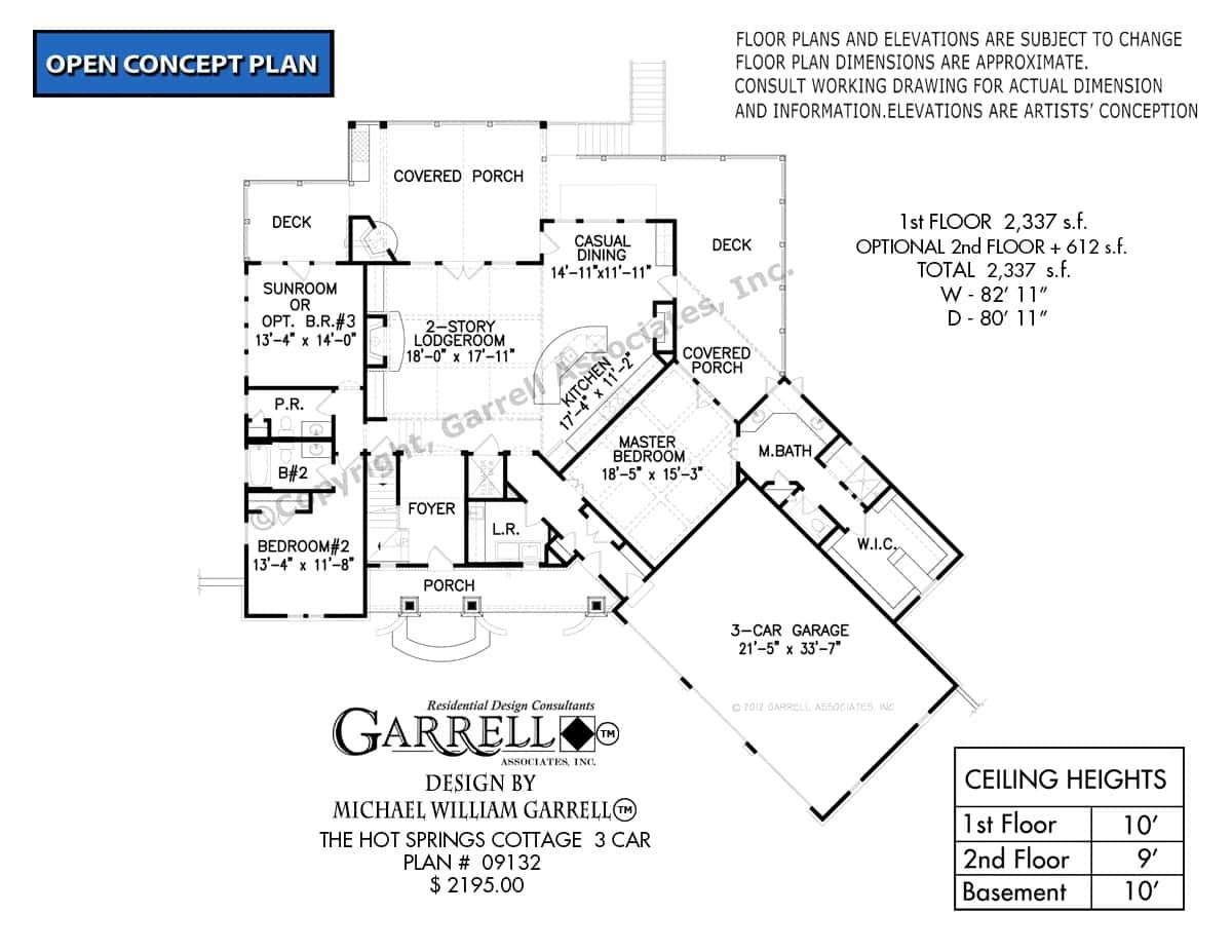 Explore This Open Concept Plan with a Two-Story Lodge Room