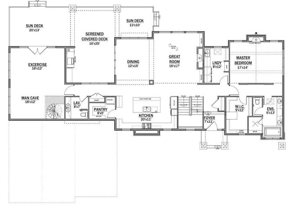 Explore This Spacious Layout with a Dedicated Man Cave and Exercise Room