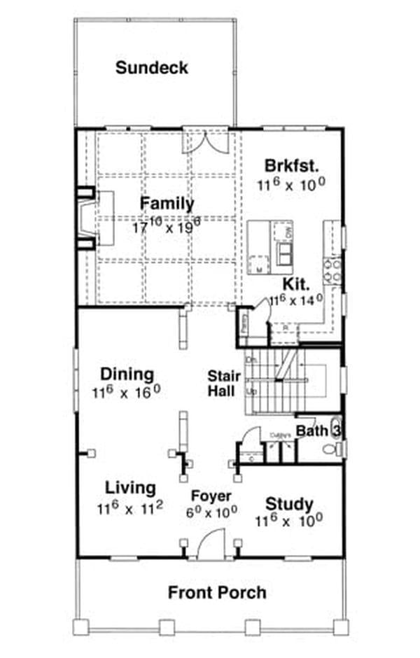 Explore This Thoughtfully Designed Floor Plan with a Spacious Family Area