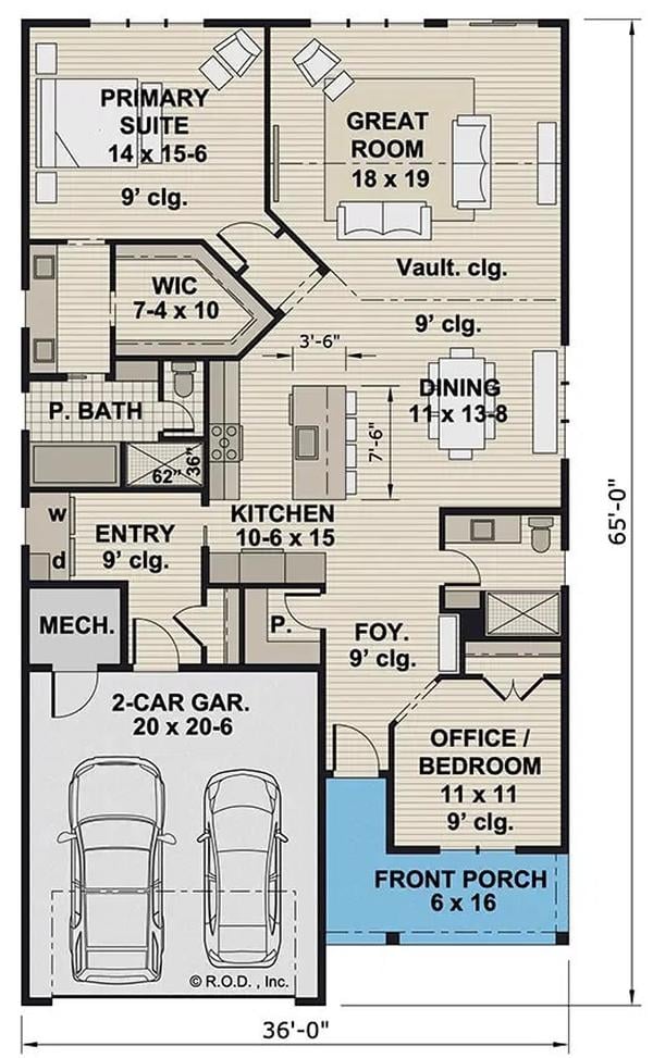 Explore This Thoughtfully Designed One-Story Home Layout