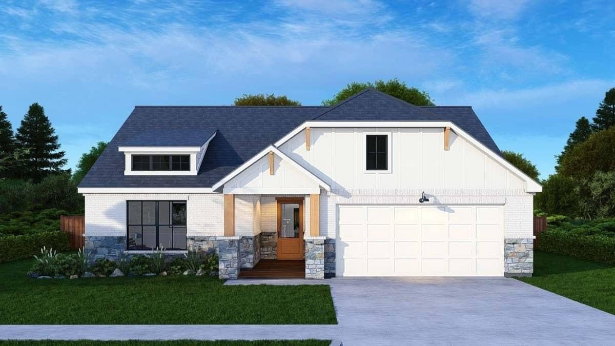 Classic Ranch-Style Home with Charming Stone Accents