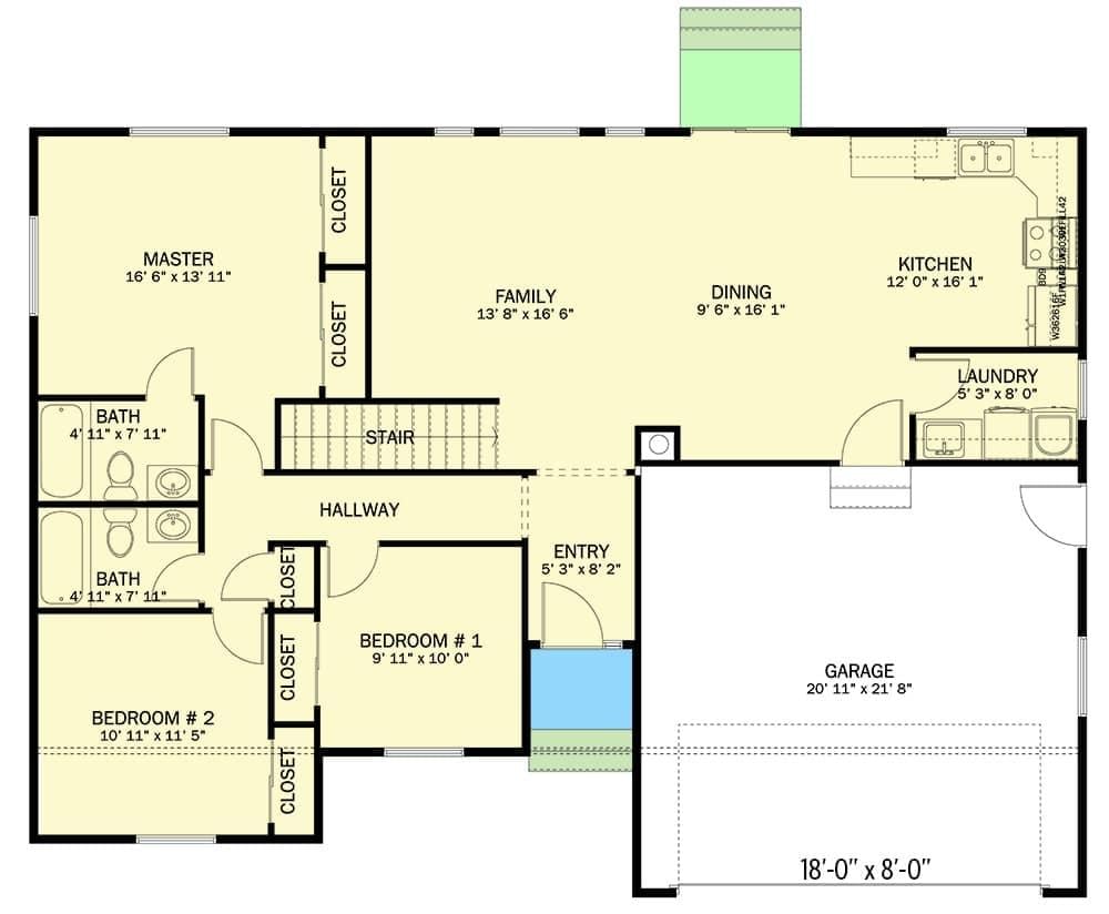 Explore This Thoughtfully Designed 3-Bedroom Floor Plan with Spacious Family Area