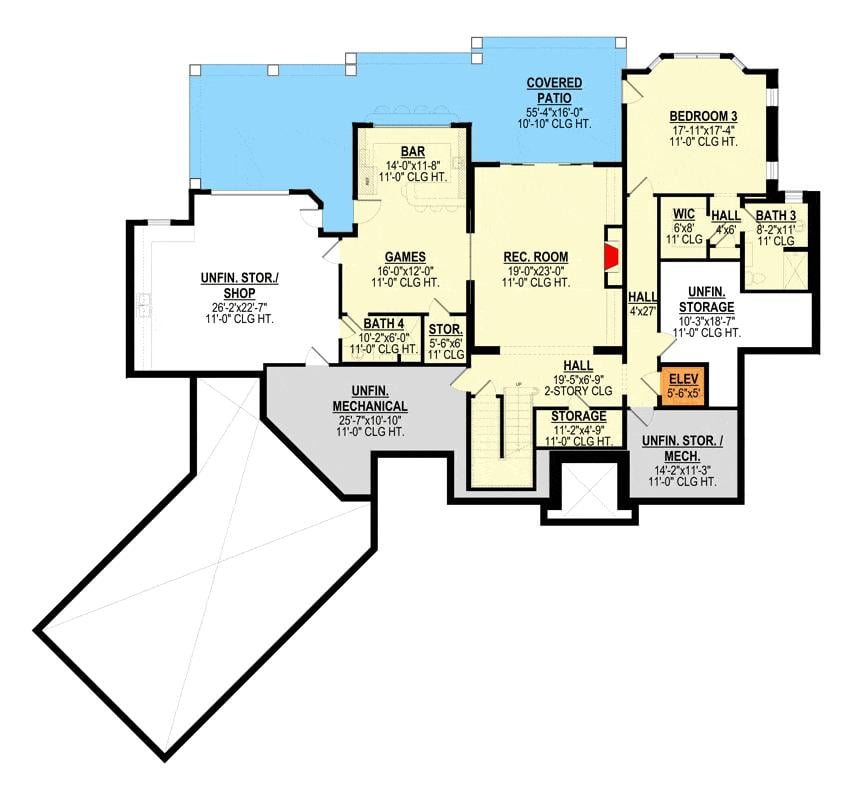 Explore This Versatile Lower Level with Games Room and Bar
